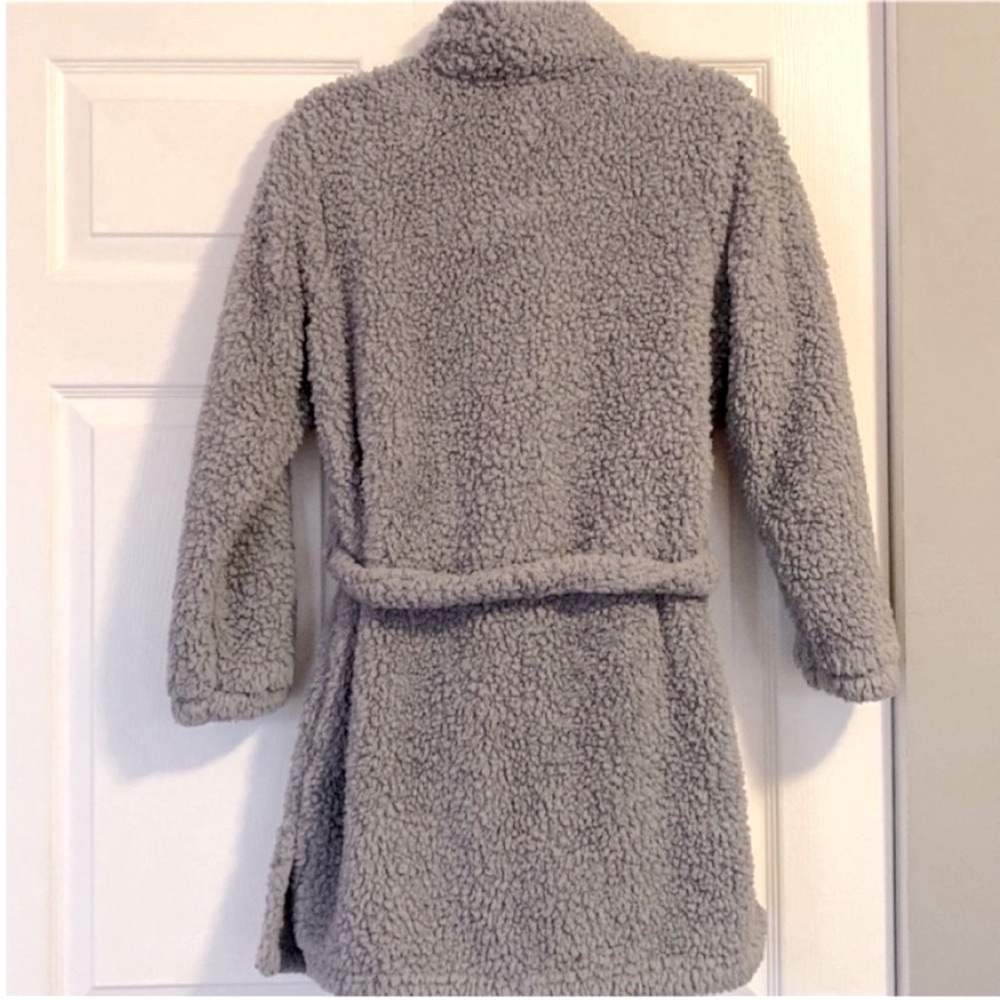 Natori Sherpa robe gray size Small Medium - Picture 3 of 8